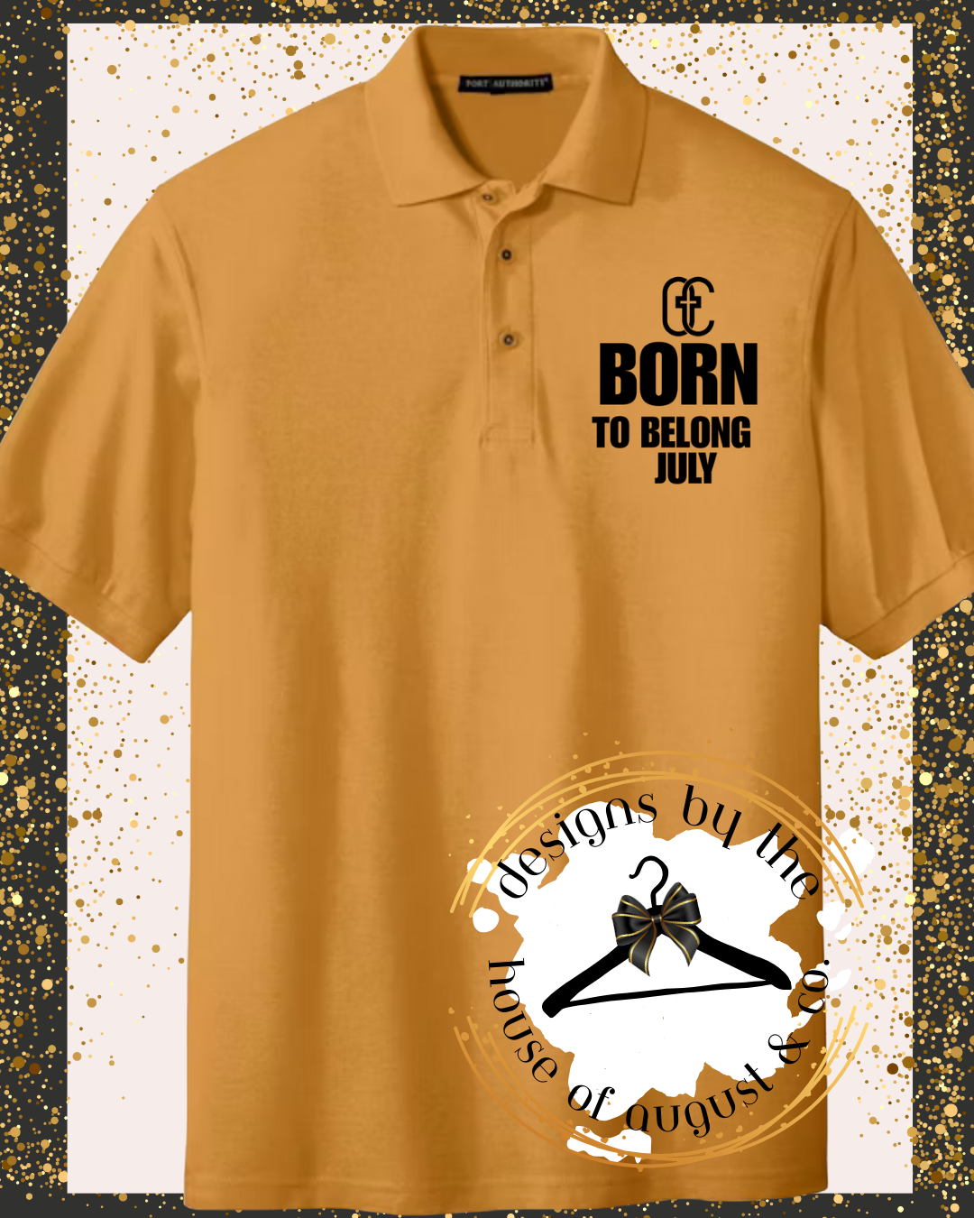 Born to Belong Men's Cut Polo