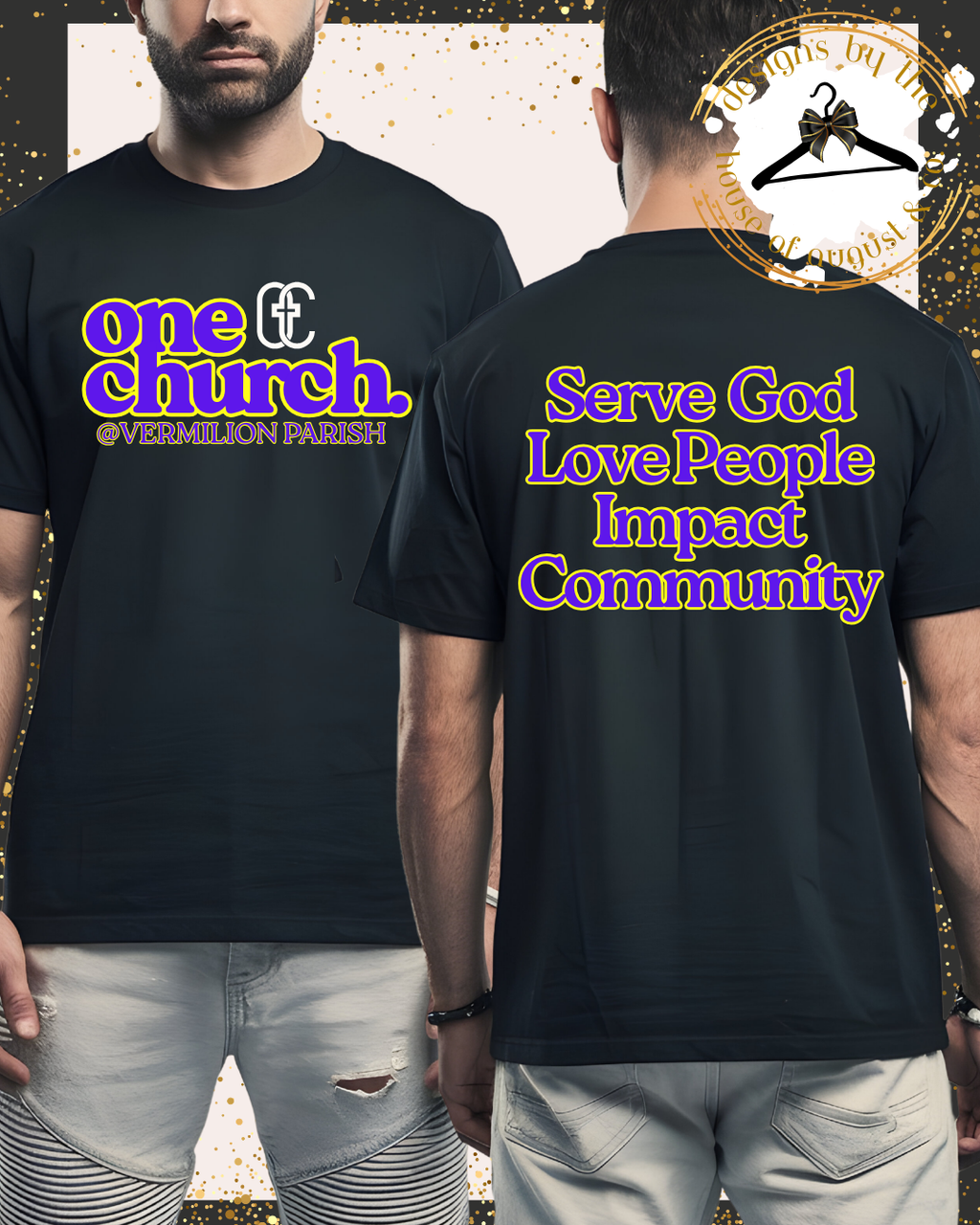 One Church at Vermilion Parish Merch - One Church Mardi Gras Tee
