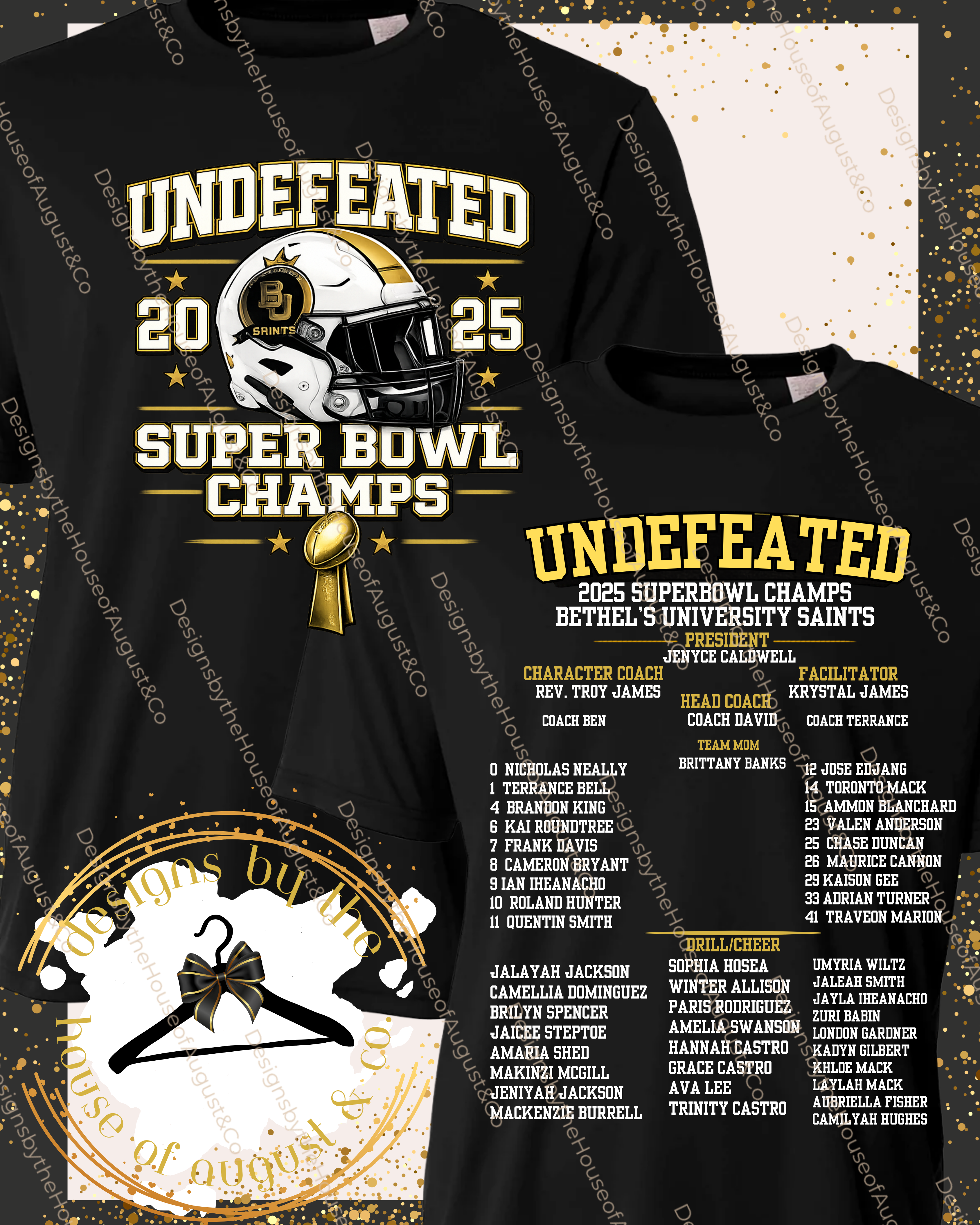 BU Saints Super Bowl T-Shirt- Youth Sizes