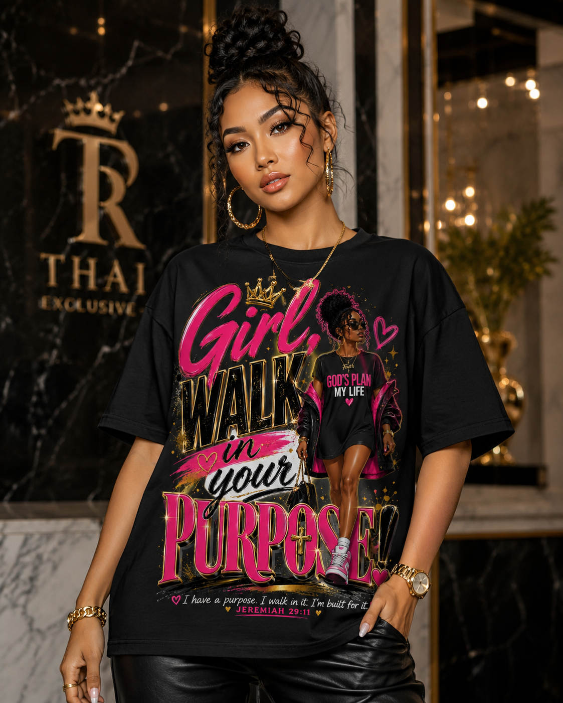 Girl in Glasses - Girl Walk in Your Purpose Tee